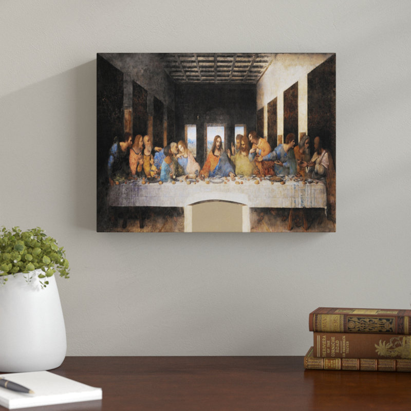 The Last Supper by Leonardo Da Vinci - Wrapped Canvas Print, 31cm H x 41cm W
