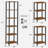 6-Tier Tall Bookshelf For Small Spaces, Narrow Stackable Bookcase With Adjustable Feet, Industrial Style Storage Shelf For Living Room, Office, Study, Entryway-45667434