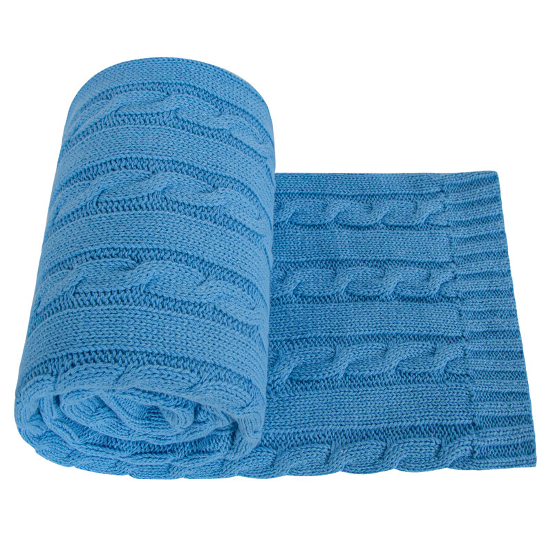 Couverture pour bébé 100% pur coton, 30 x 40 pouces - NTBAY, Bleu