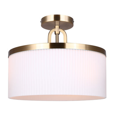 Luminaire suspendu tambour 3 lumières Bodell