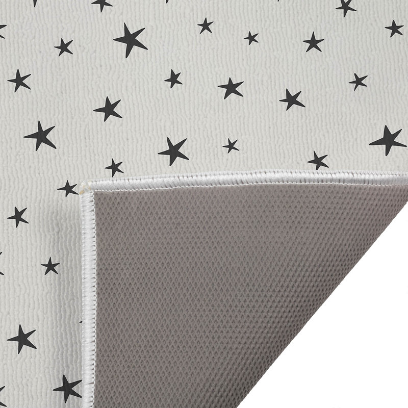 Paillasson Starry Night, Ivoire, gris anthracite, L 34 po x L 21 po