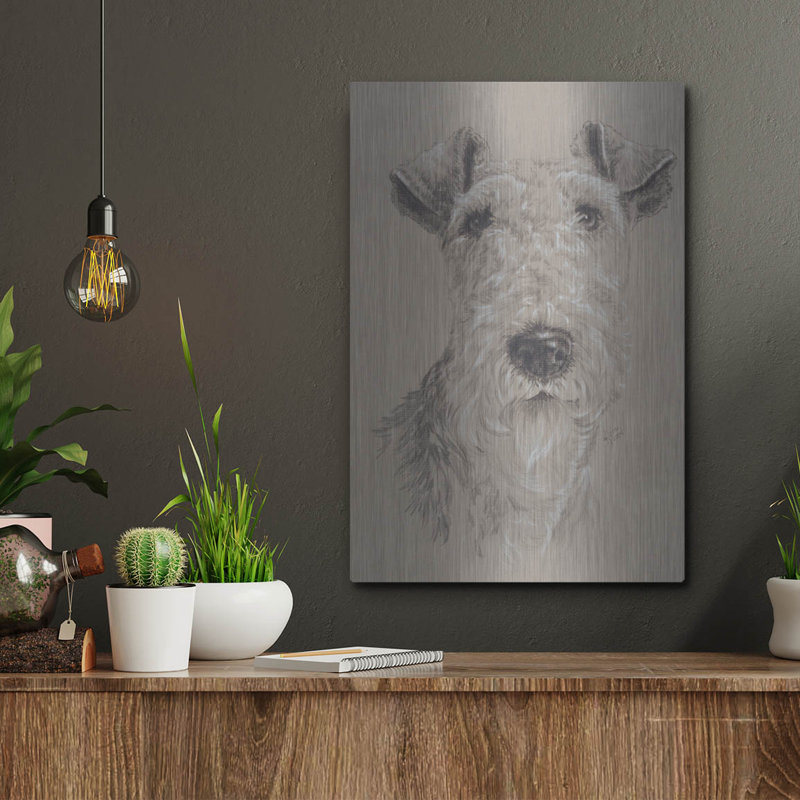 «Wire Fox Terrier» par Barbara Keith, H 16 po x l 12 po