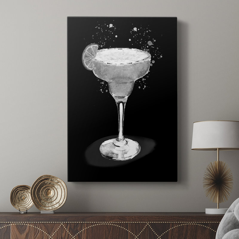 Vêtue d'une margarita noire - galerie Cavas sur mesure, H 18 po x l 12 po