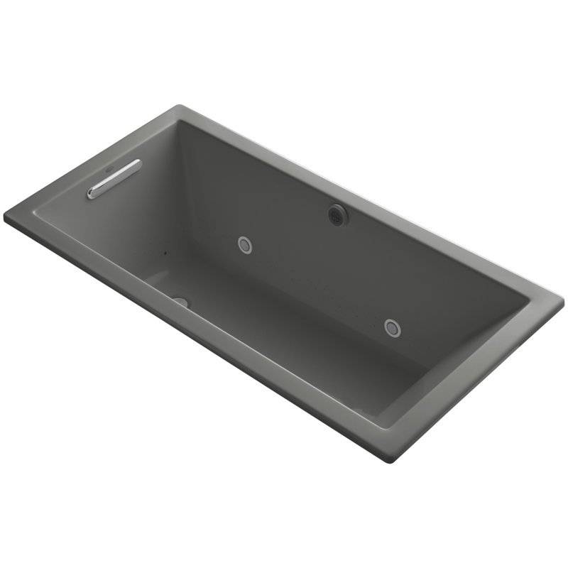 Baignoire à air comprimé de soulignement 60 po x 30 po, Gris tonnerre