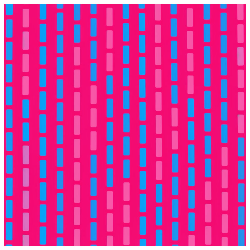 Tapisserie murale «Pink Blue Rectangles», H 50 po x l 60 po avec 4 œillets