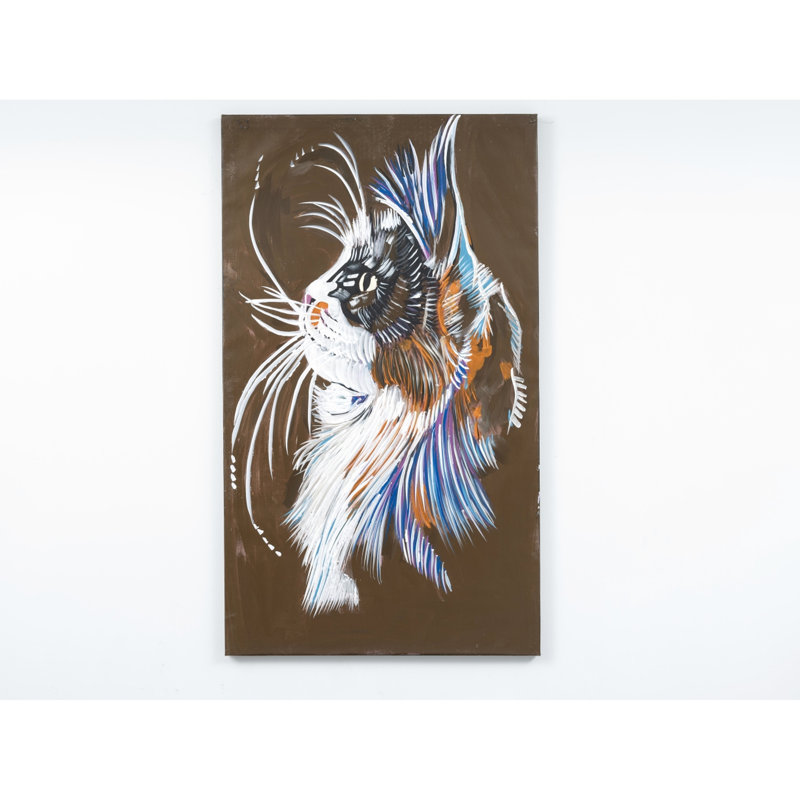 Art mural sur toile 47 po x 27 po - brun, peint à la main pour une vue fascinante, ajoute un charme artistique aux murs