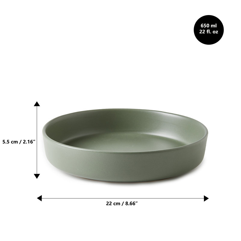 Bol à pâtes 8,66 po Mirage, Vert