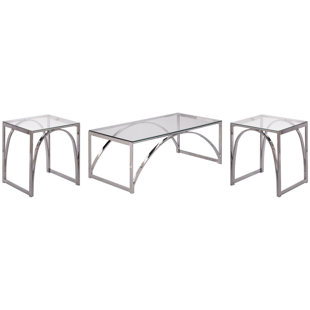 Stevenly 3 Piece Living Room Table Set
