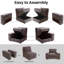 Canapé modulaire avec rangement pour sièges, canapé en chenille confortable pour le salon, le bureau, le siège profond, le chargement USB, avec housse amovible, gris clair, canapé simple-102673636