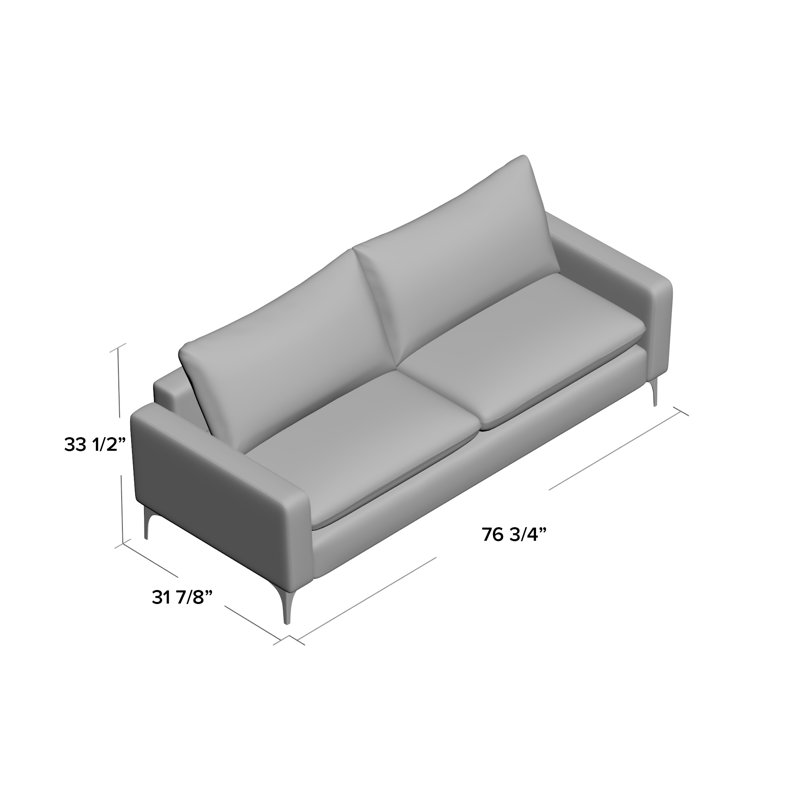 Cottleville 54.72'' Velvet Loveseat, Green, 33"H x 54" W x 31" D