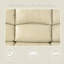 Canapé 3 places en cuir recyclé beige