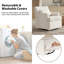 Chaise berçante pivotante avec dossier rembourré Jaxon-1859677022