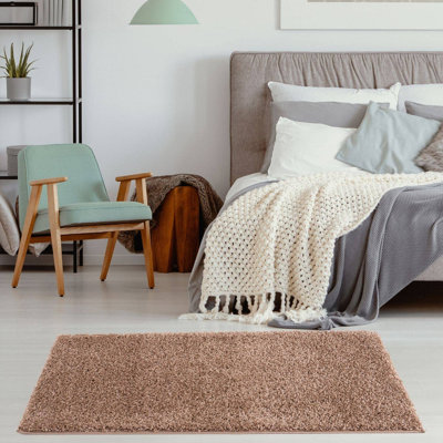 Myshaggy Collection Rugs Solid Design in Beige