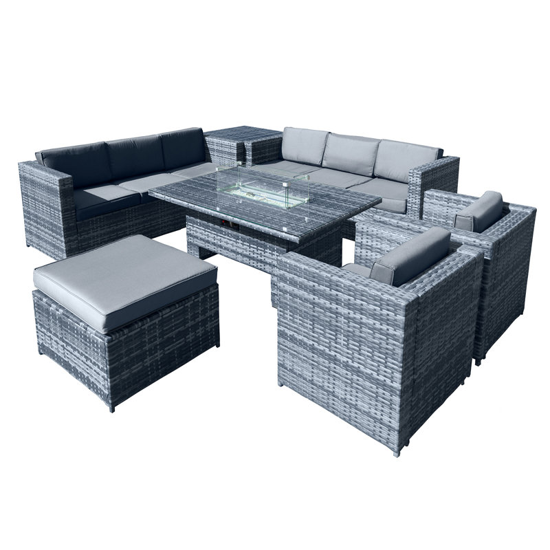 Malta 9 - Person Garden Lounge Set with Cushions