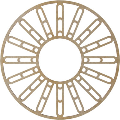 Médaillon de plafond en bois Hale