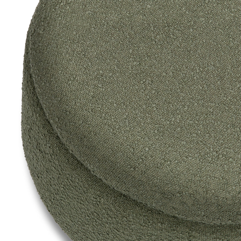 Tuffet Ottoman, Olive Boucle