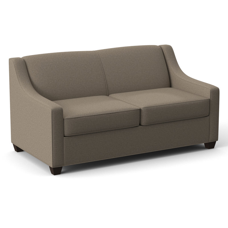 Phillips 68" Square Arm Loveseat with Reversible Cushions, Cafelle, Connelly Crow