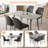 55.1'' Rectangular Dining Table Set, Modern Kitchen Table, Steel Legs (1 Table 4 Chairs)-436812394-436812404
