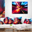 Speed Motion in Night - Abstract Printed Pillow-30967352-30967348
