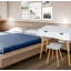 Ensemble coiffeuse en bois massif avec tabouret-1994490351
