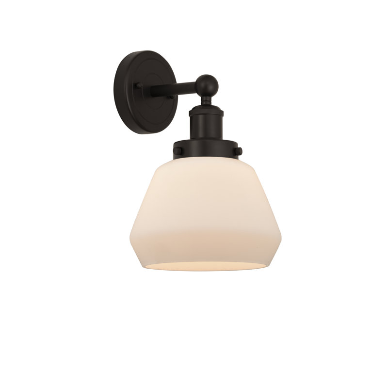 Carrboro Armed Sconce, Matte White, Oil Rubbed Bronze