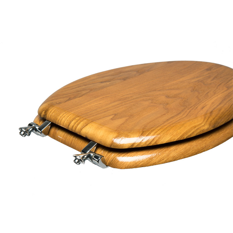 Elongated Toilet Seat and Lid, Silver