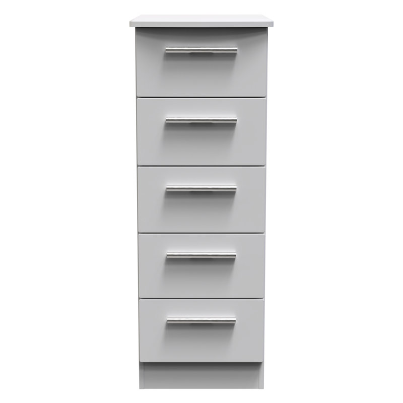 Birriel 40cm W Manufactured Wood Bedside Table, Grey Matt