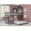 Twin over Full Campsite Loft in Rustic Dark Grey-1276186304