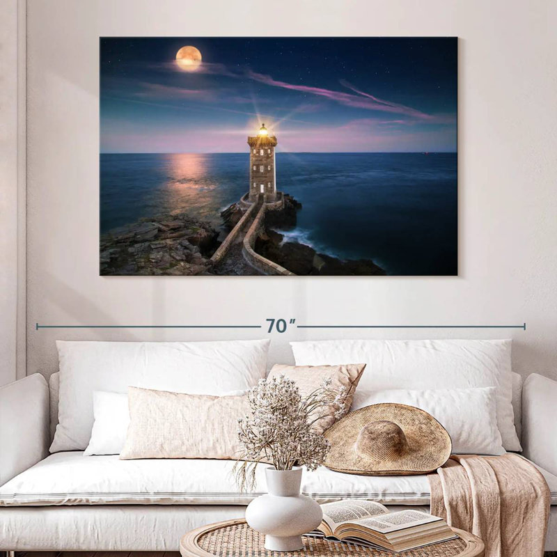 Lighthouse beach Aletra, H 34 po x l 51 po