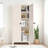 Cabinets 71'' Metal Storage Cabinet with 2 Doors, Lock &amp; Adjustable Shelves | Beige | Bedroom | Scandinavian