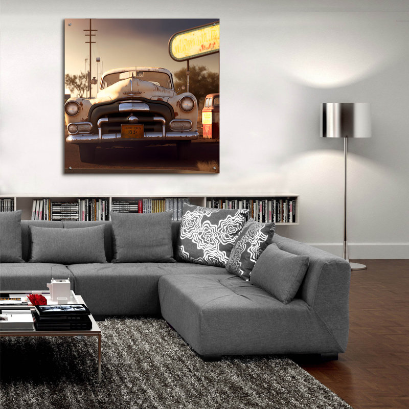 «Route 66 4» par Ray Heere, H 36 po x l 36 po x P 0,2 po