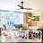 52 Inch Ceiling Fan With Lights And Remote Control, Reversible Dc Motor, 3 Solid Wood Blades, Indoor Ceiling Fan For Bedroom, Living Room, Dining Room