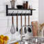 Quason Wood Bracket Shelf with Towel Bar
