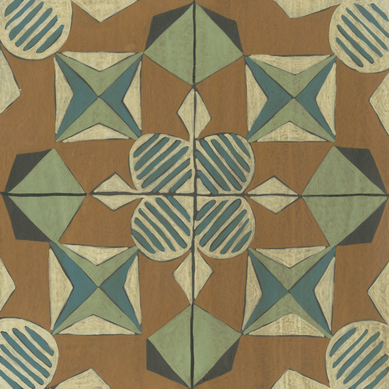 Fraser Tile VIII by Chariklia Zarris - Wrapped Canvas Painting, 51cm H x 51cm W