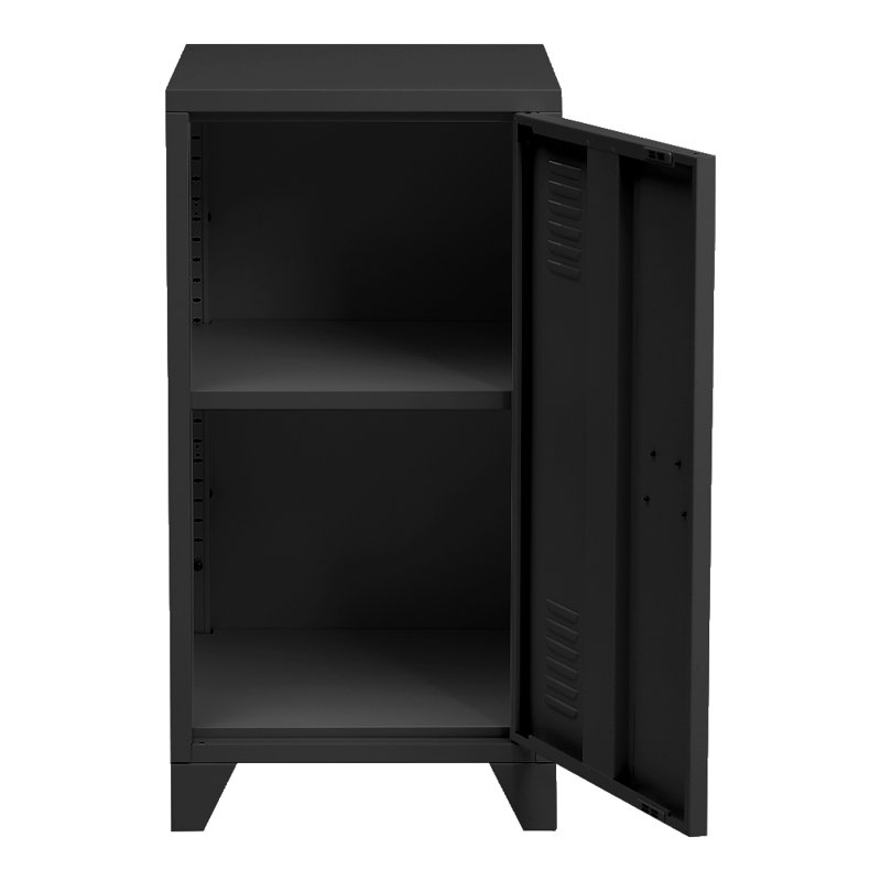 44cm W Steel Bedside Table