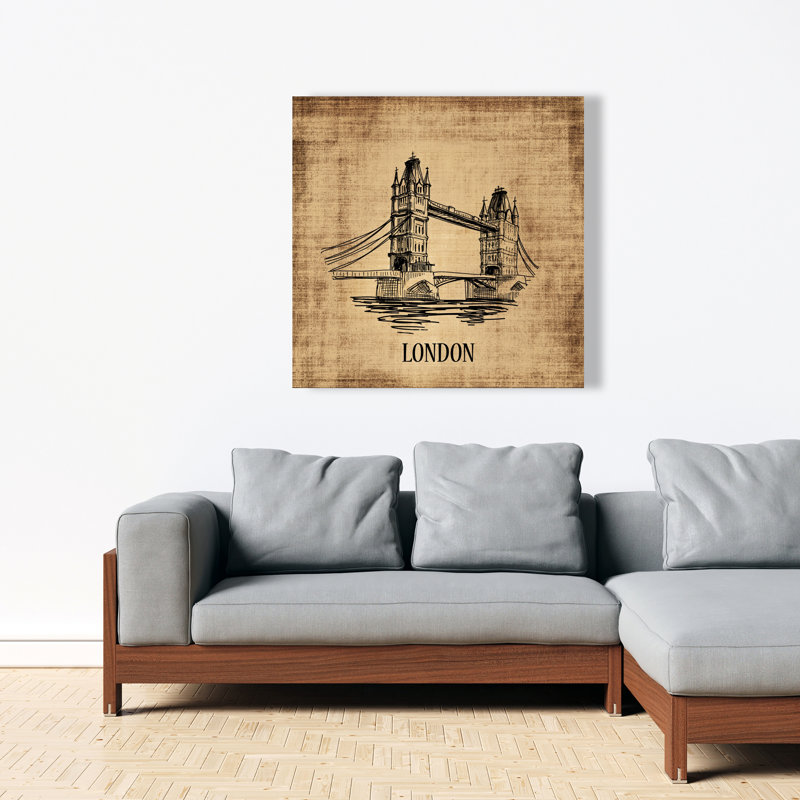 Illustration de Tower Bridge - Toile de bureau pour la décoration intérieure