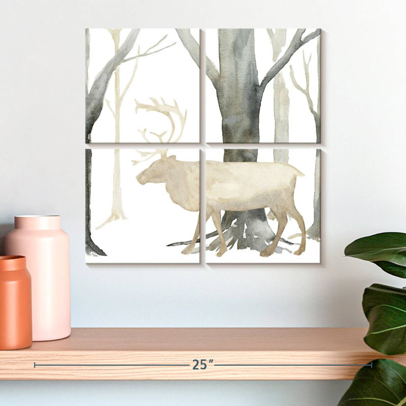 Brampt Winter Forest Elk, 18'' H x 18'' W