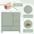 30" Bathroom Vanity With Sink, One Door With Shelf And Three Drawers, Soft Close Door-695322995-695322992