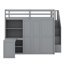 Lit mezzanine avec garde-robe, bureau et tablettes-1568461699