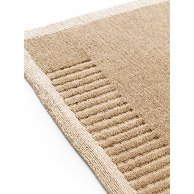 Duomo Hand Loomed Area Rug in Limestone Beige