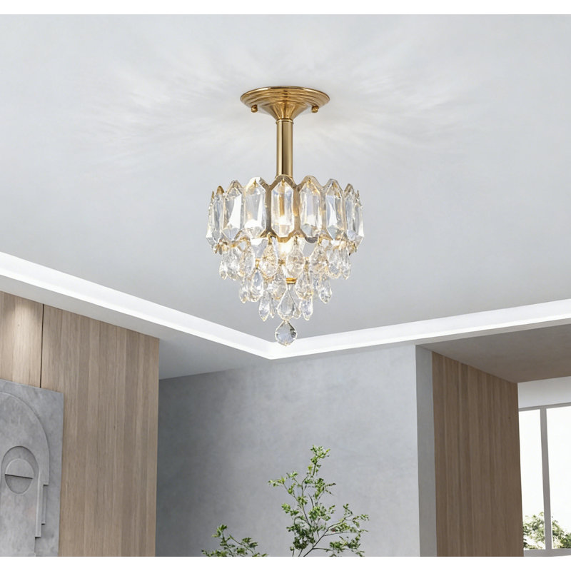 1 - Light Gold Chandelier Pendant