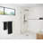 Venus 32 in. x 86.75 in. Fully Frameless Arched Single Fixed Shower Panel-57983416