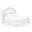 Queen Panel Bed In Sand Finish With Transitional Casual Design