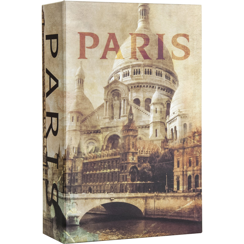PARIS BOOK LOCK BOX W/COMBINATION LOCK