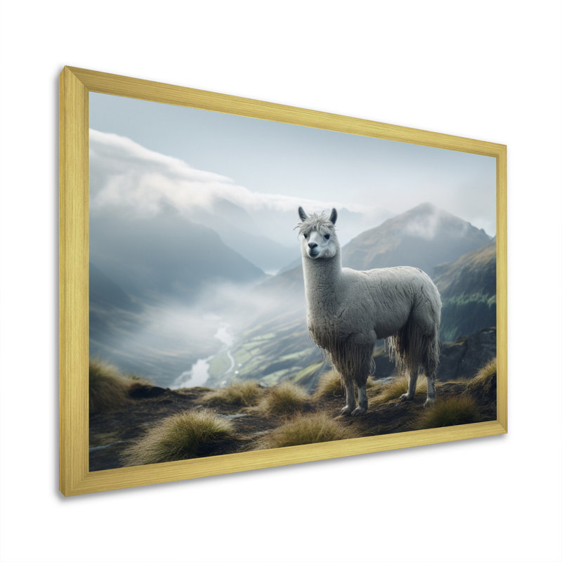 Alcapas Mountain Majesty - impression, Encadrement doré, H 24 po x l 32 po x P 1 po