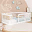 Lit simple en bois avec coins arrondis-687931773