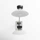 Viera 2 Light Glass Steel Dimmable Plug-in Swing Arm Sconce