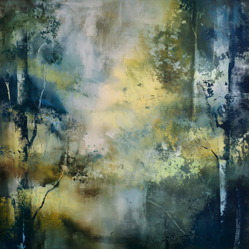 Where Light Finds the Trees, 20" H x 20" W
