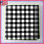 Couvre-lit matelassé noir et blanc Gingham-128700212