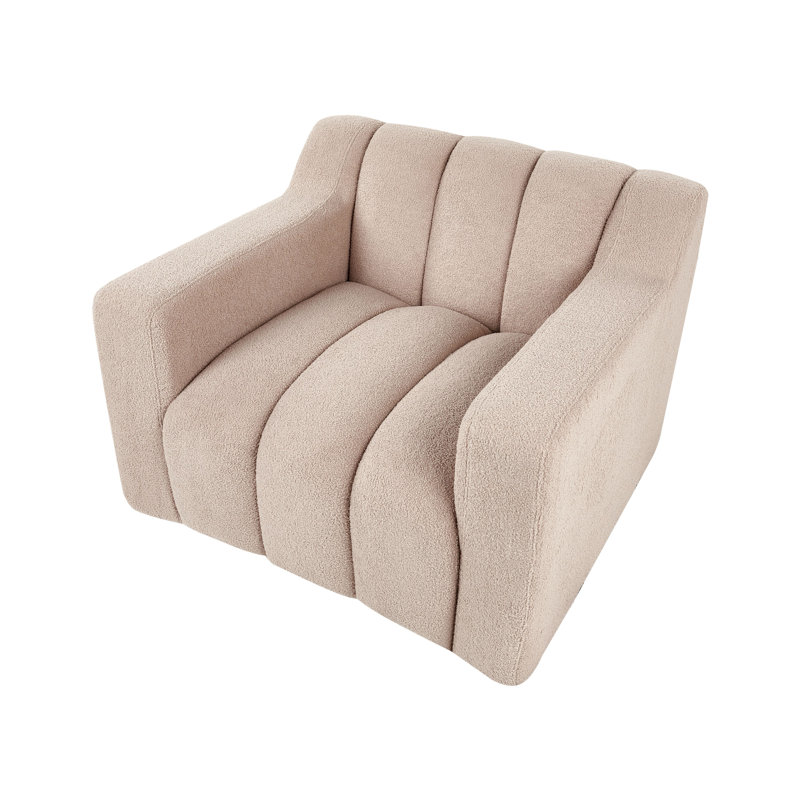 AGERUP Upholstered Armchair, Beige